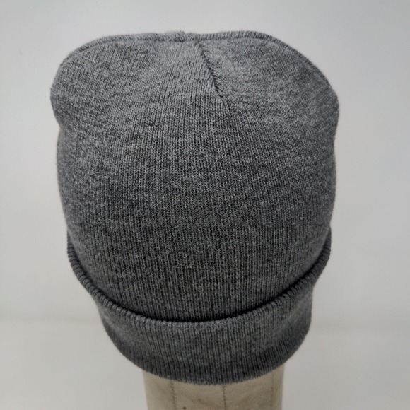 Kixor Herbicide Men's Knit Beanie Hat Cap Gray 100% Acrylic Embroidered Logo - Picture 7 of 11